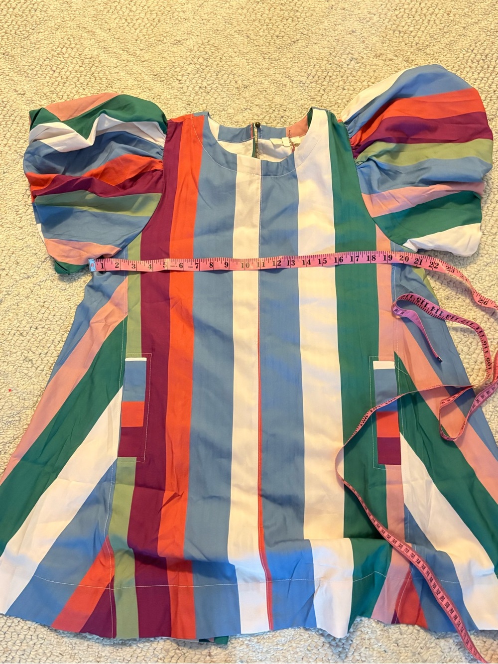 New Entro stripe dress size medium Colorful Striped Dress